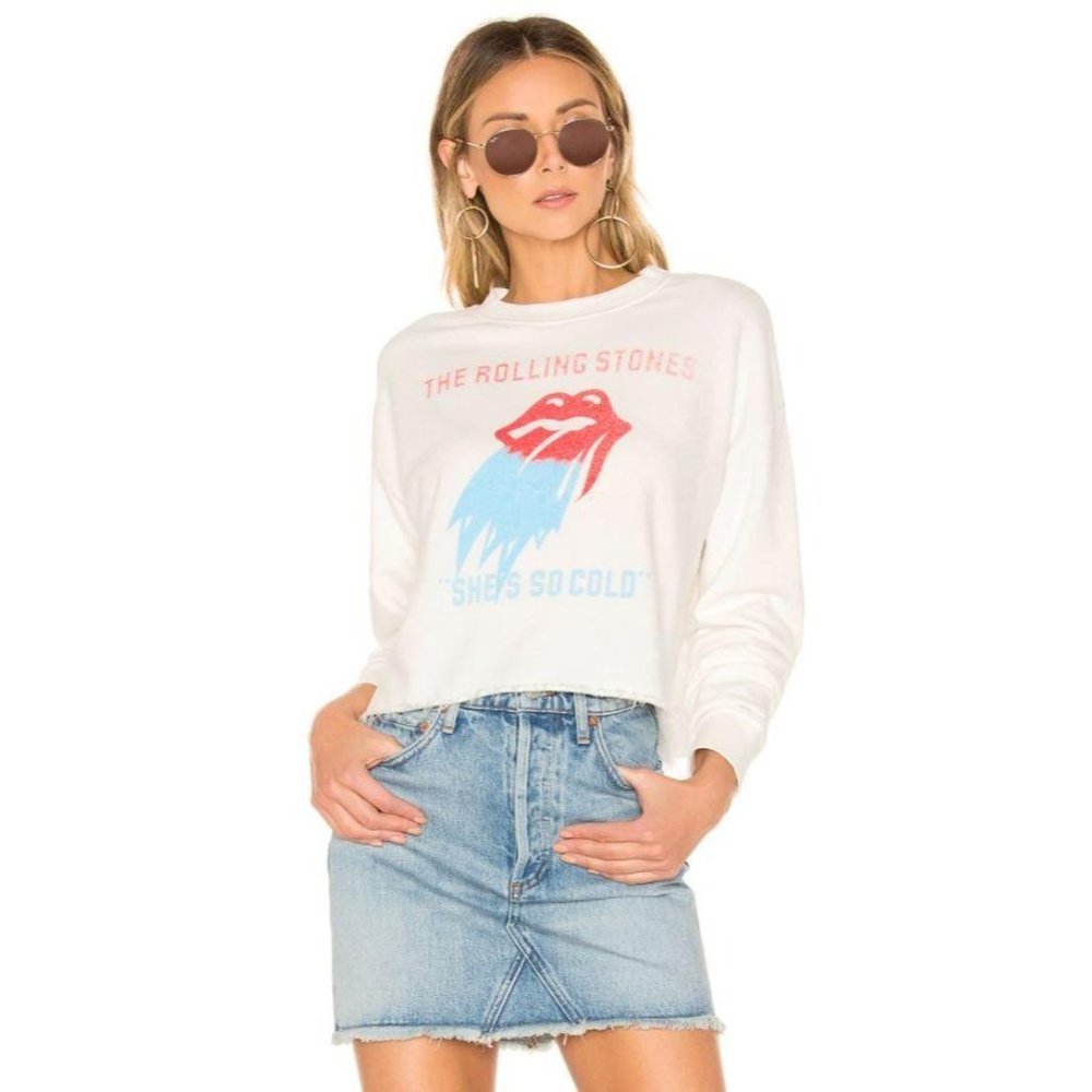 Daydreamer Rolling Stones She's So Cold Crop Top